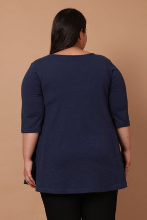 Denim Blue A Line Tee