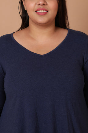 Denim Blue A Line Tee