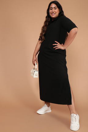 Buy Brown Ajrakh Hand Block Printed Modal Silk Dress | MA-D20-300/TAI1 |  The loom