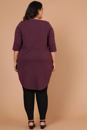 Plum Longline Tshirt