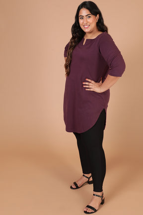 Plum Longline Tshirt