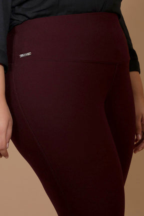 Wine Red Tummy Tucker Jeggings