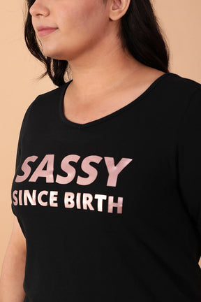 Sassy Black Tshirt