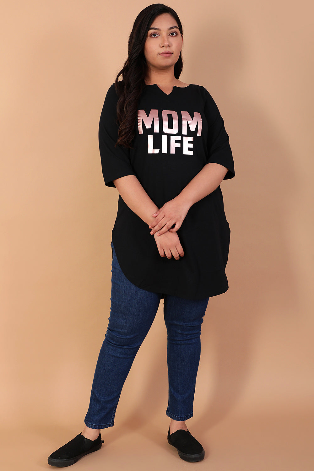 Mom Life Longline Tshirt