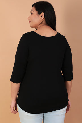 Amydus Black Just Do It Later 4xl Size Cotton Hosiery Tshirt