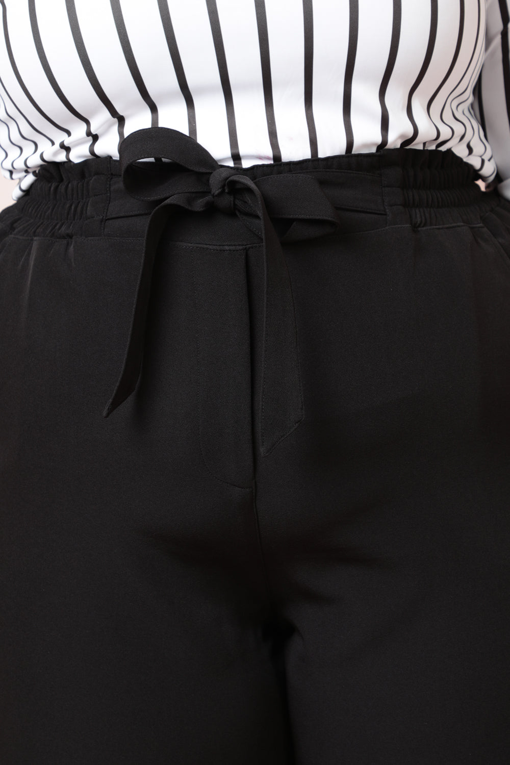 Black High Waist Pants for Women