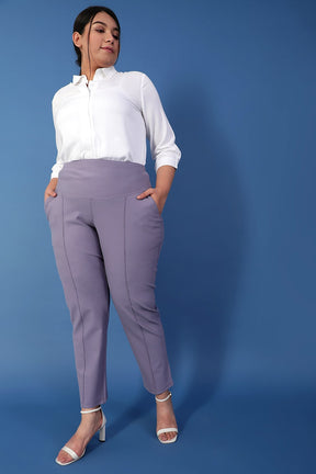 Slate Crease Seam Tummy Tucker Pants