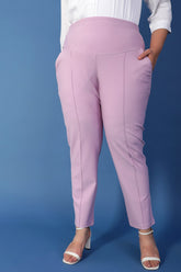 Lilac Crease Seam Tummy Tucker Pants