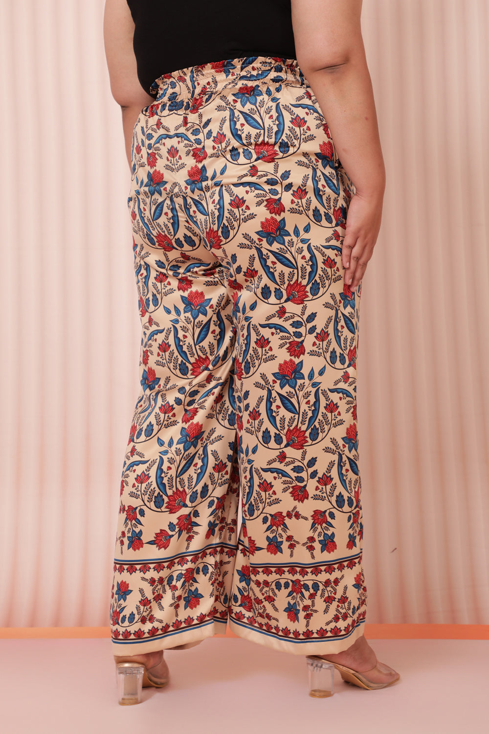 Floral Ethnic High Wasit Pants