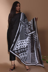 Abstract Monochrome Stole