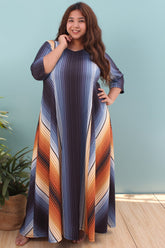 Fire & Ice Printed Maxi Dress