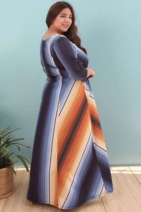 Fire & Ice Printed Maxi Dress