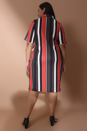 Cuban Stripe Polo Dress