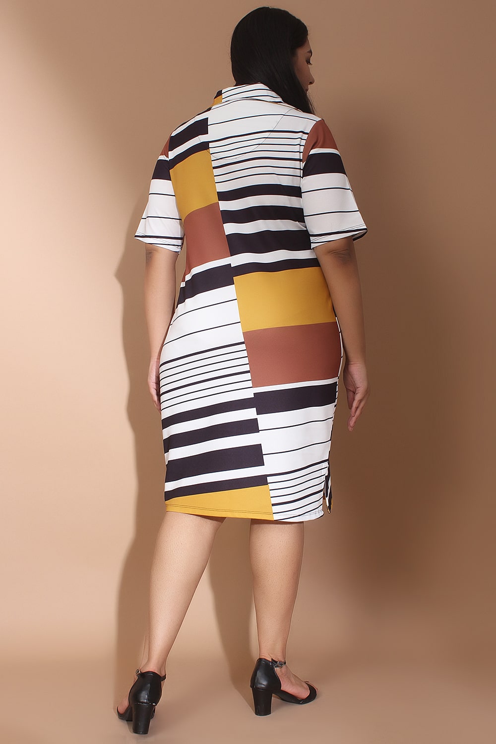 Plus Size Sienna Navy Polo Dress