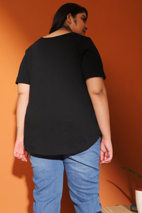 Plus Size Black Tshirt