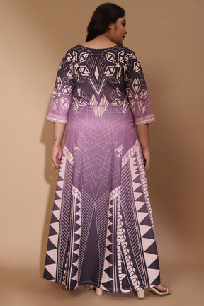 Plum Ombre Knight Queen Dress