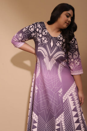 Plum Ombre Knight Queen Dress