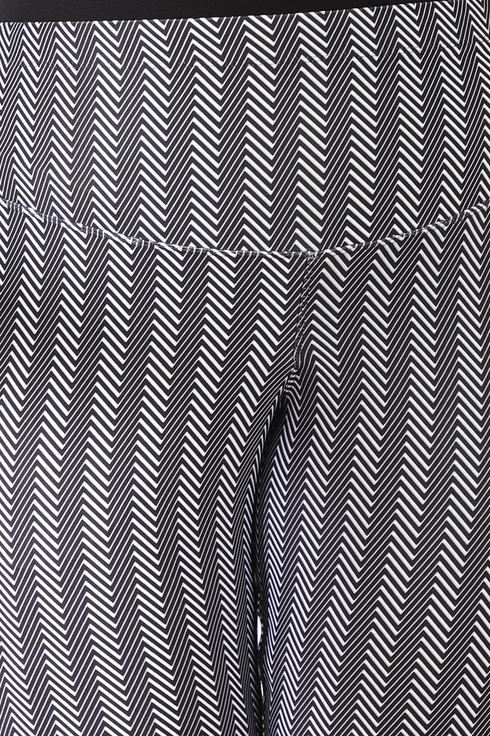 Herringbone Twist Tummy Shaper Printed Flare Pants