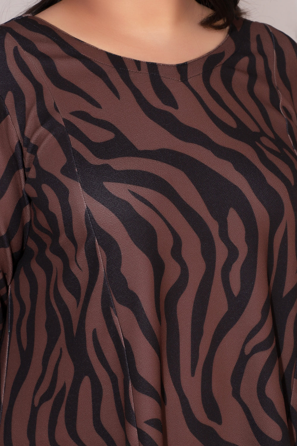 Buy Bronze Tiger Printed Dress