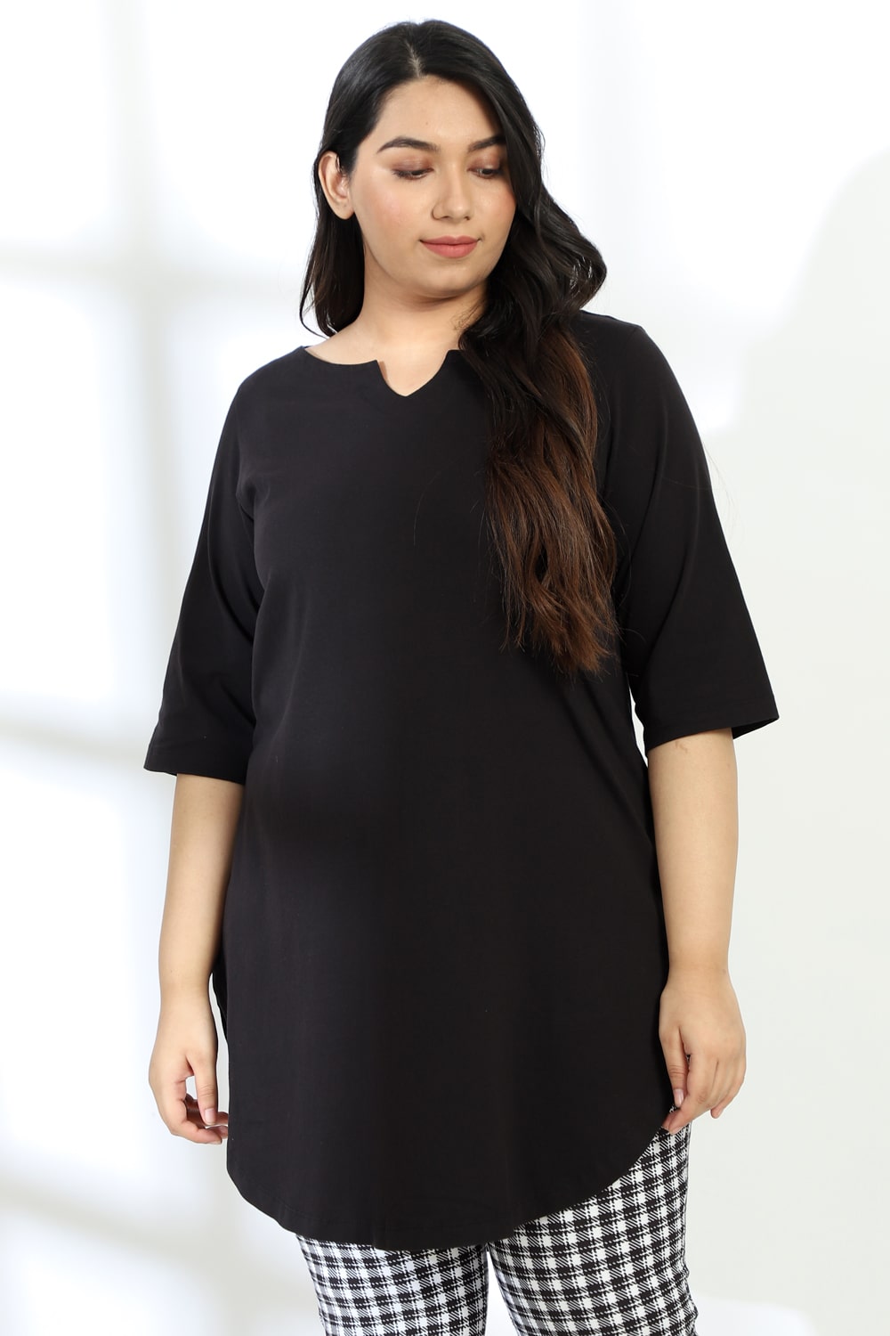 Plus Size Black Tunic