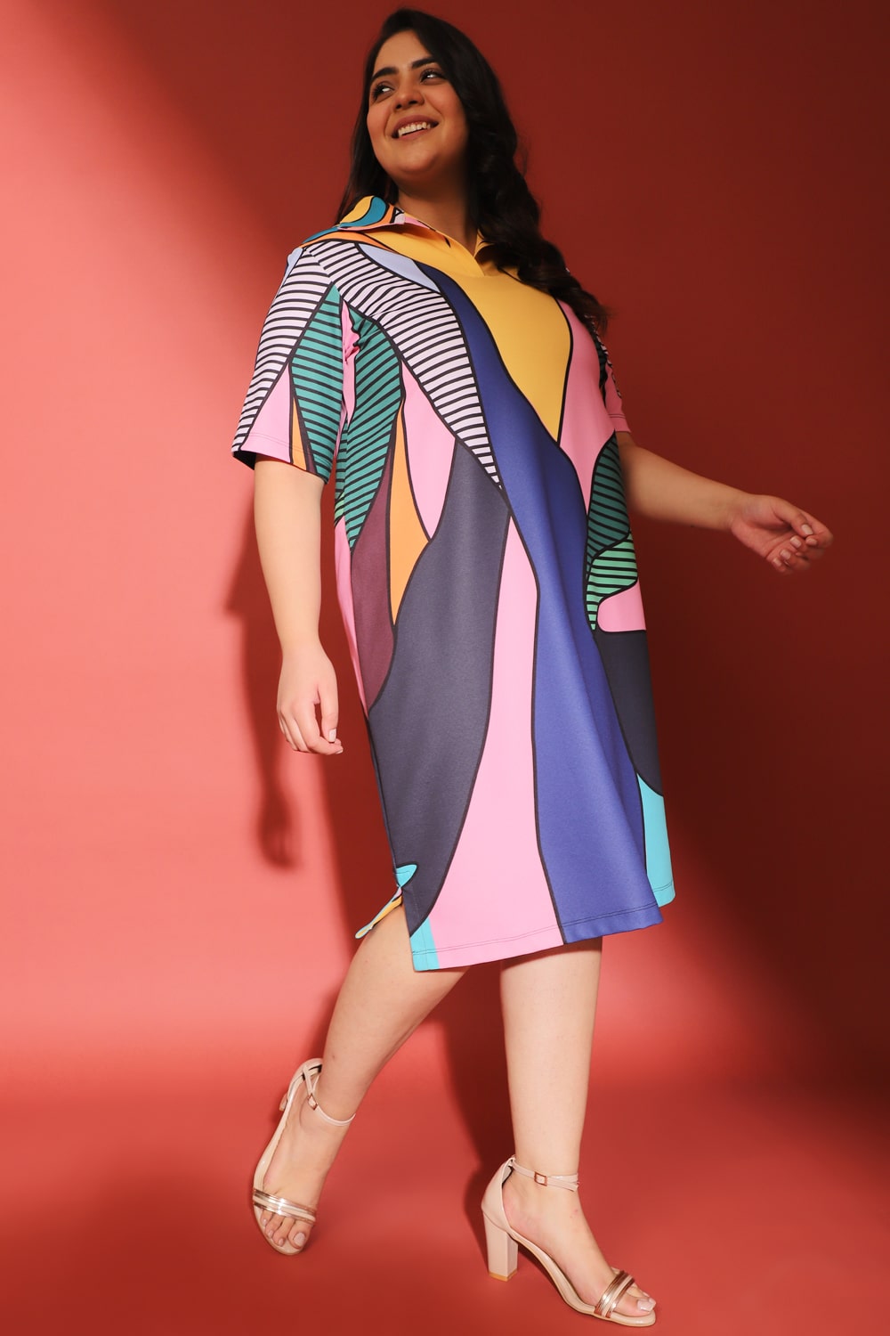 Fashion Ruffle Sleeve Summer Women's Casual Dress Custom Print Plus Size  Loose Women Dress at Rs 800/piece in Jaipur