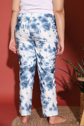 Indigo Tie Dye Printed Lounge Pants