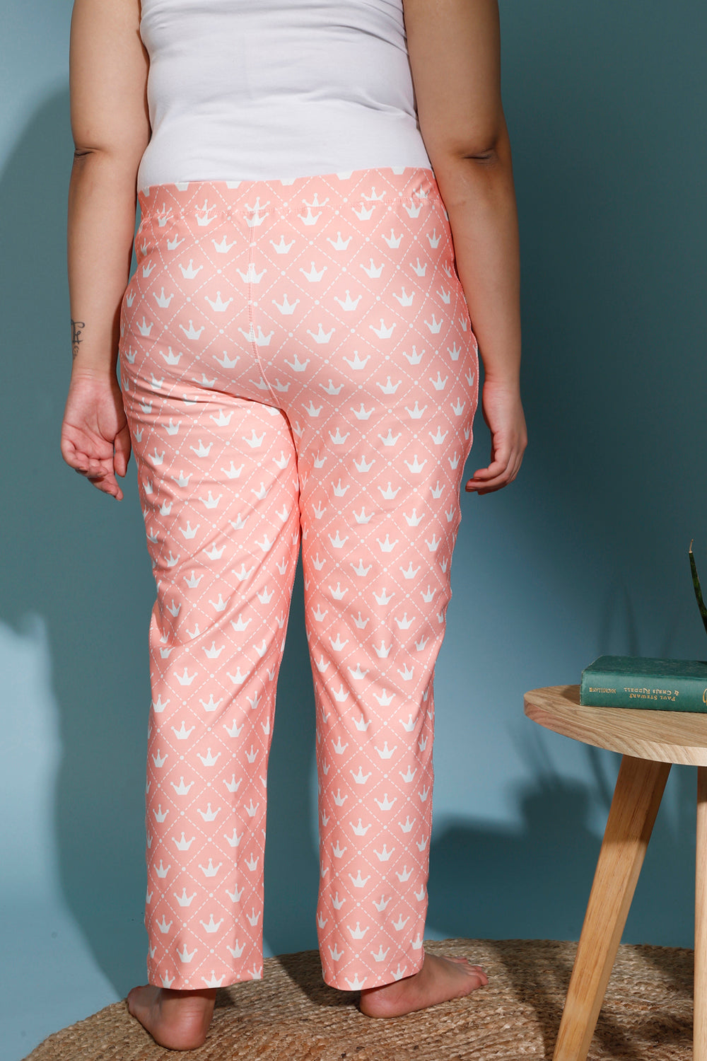 Crown Printed Lounge Pants for Women