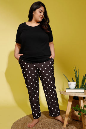 Polka Dot Printed Lounge Pants