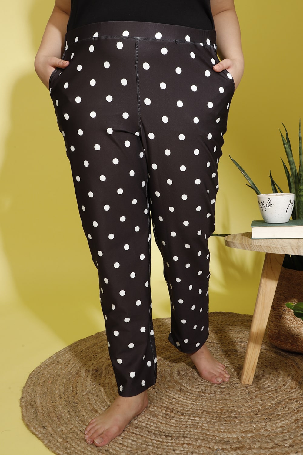 Polka Dot Printed Lounge Pants