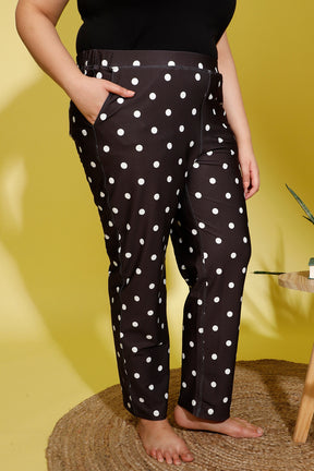Polka Dot Printed Lounge Pants