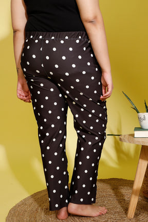 Polka Dot Printed Lounge Pants