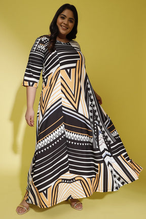 Ethnic Inspo Printed Maxi Dress