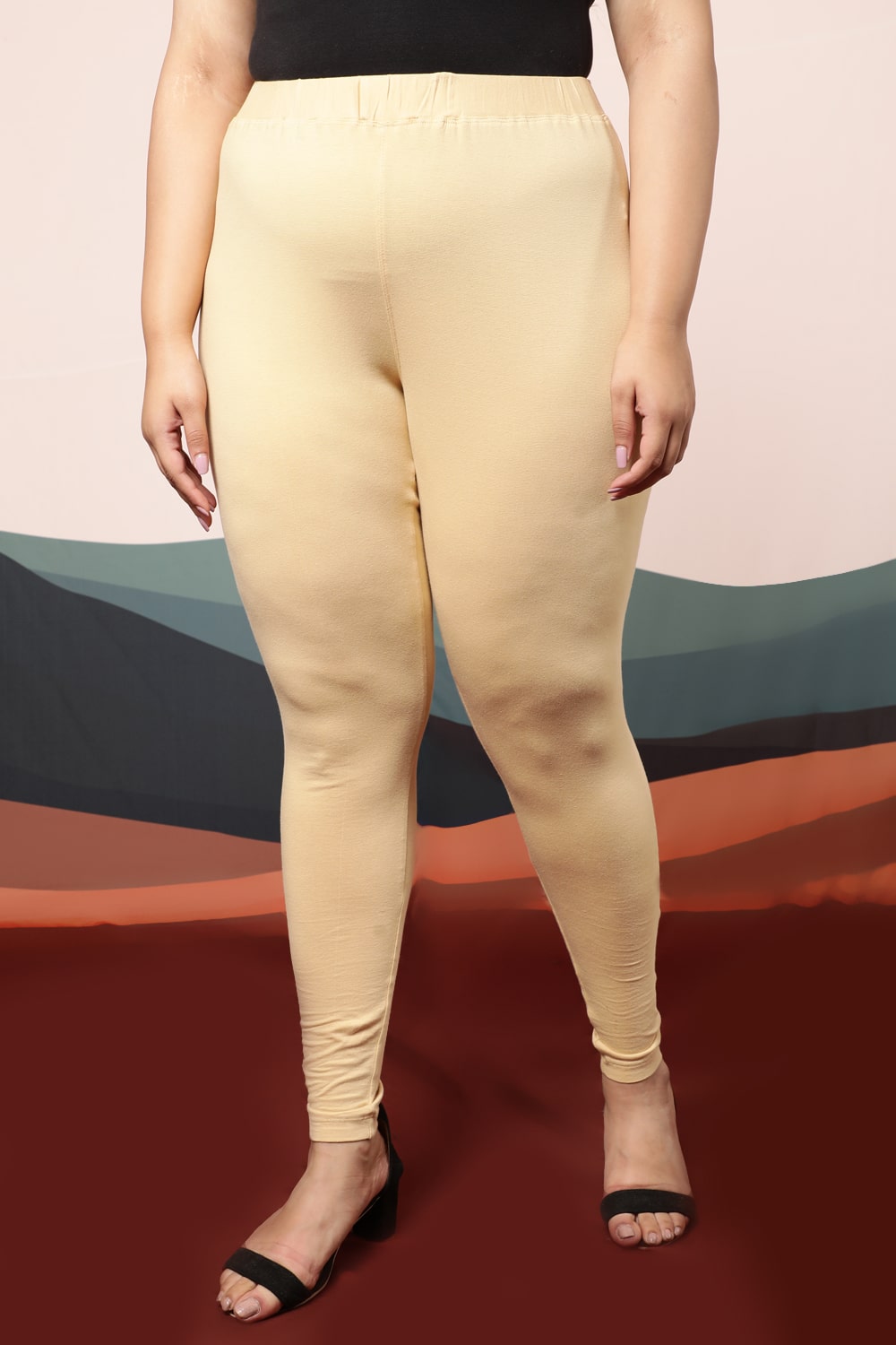 Latest Collection XXL Size In Side Pati Leggings Now .. Fits Waist Size  36-40.. Strectable Rib Cotton Fabric.. Awesome Quality Awesome Look.. 1  Free size Fits Waist 36-40.. | Udaan - B2B Buying for Retailers