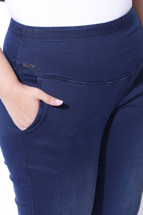 Navy Blue Light Fade Straight Fit Jeans