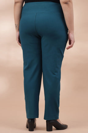 Emerald Crease Seam Tummy Tucker Pants