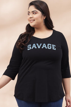 Savage Black Tshirt