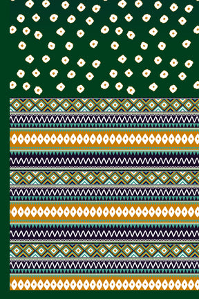 amydus blue green ombre bandhej 3xl size rayon kurta set